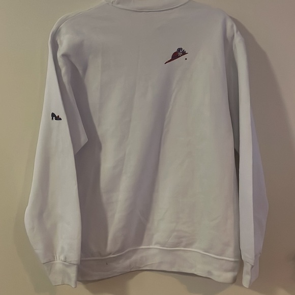 Vintage Glitter Hattitude Red Hat Society Fruit of Loom Sweatshirt sz M funky - Picture 5 of 9